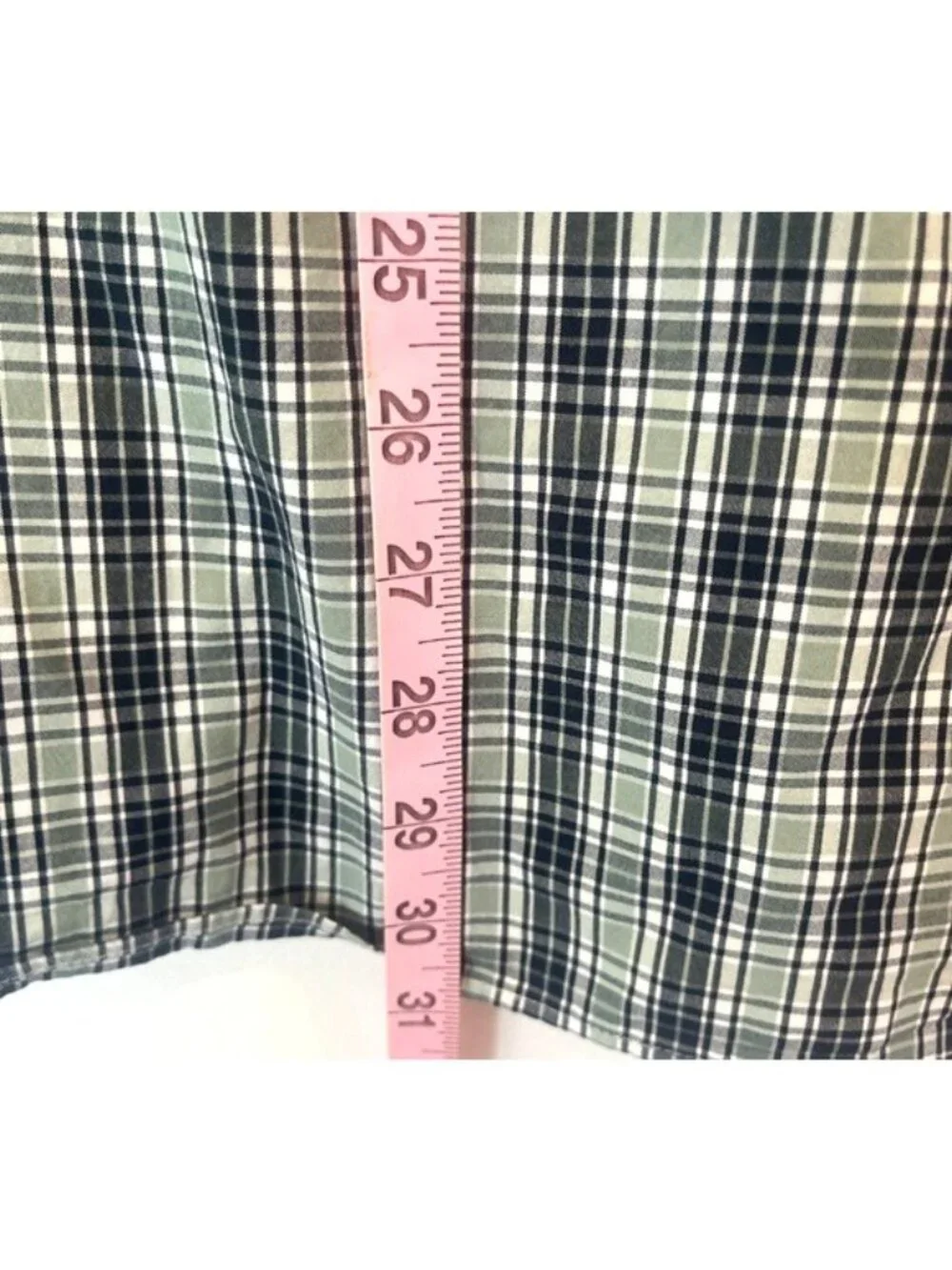 J.CREW Mens Button Down Organic Cotton Plaid Slim Shirt Large Business Casual